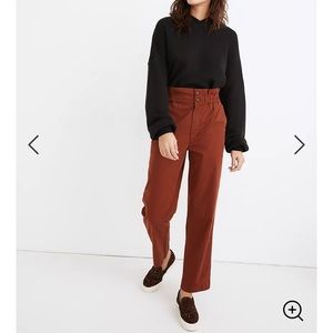 Paperbag tapered pants (NWT)